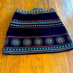 Dodo Bar Or colorful velvet mini New/ Never Worn